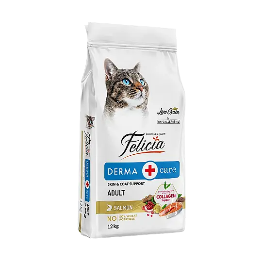 Felicia Hipoalerjenik Somonlu Düşük Tahıllı Yetişkin Kedi Maması 12 kg