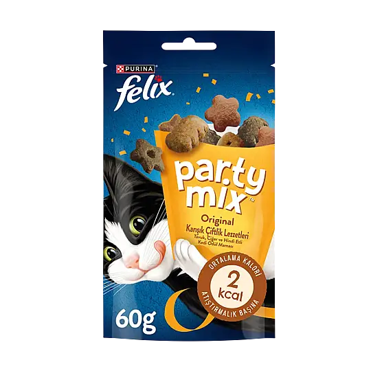 Felix Party Mix Original Karışık Çiftlik Lezzetleri Kedi Ödül Maması 60 gr