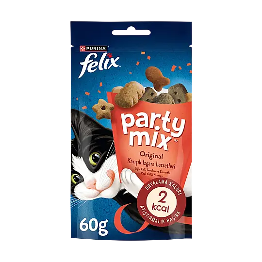 Felix Party Mix Original Karışık Izgara Lezzetleri Kedi Ödül Maması 60 gr