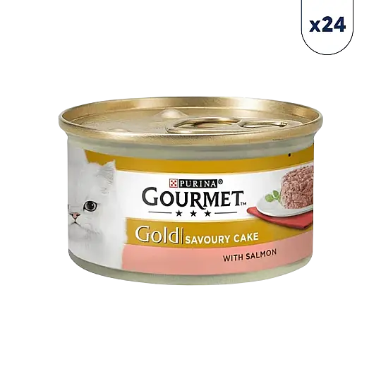 Gourmet Gold Kıyılmış Somonlu Kedi Konservesi 85 gr 24'lü