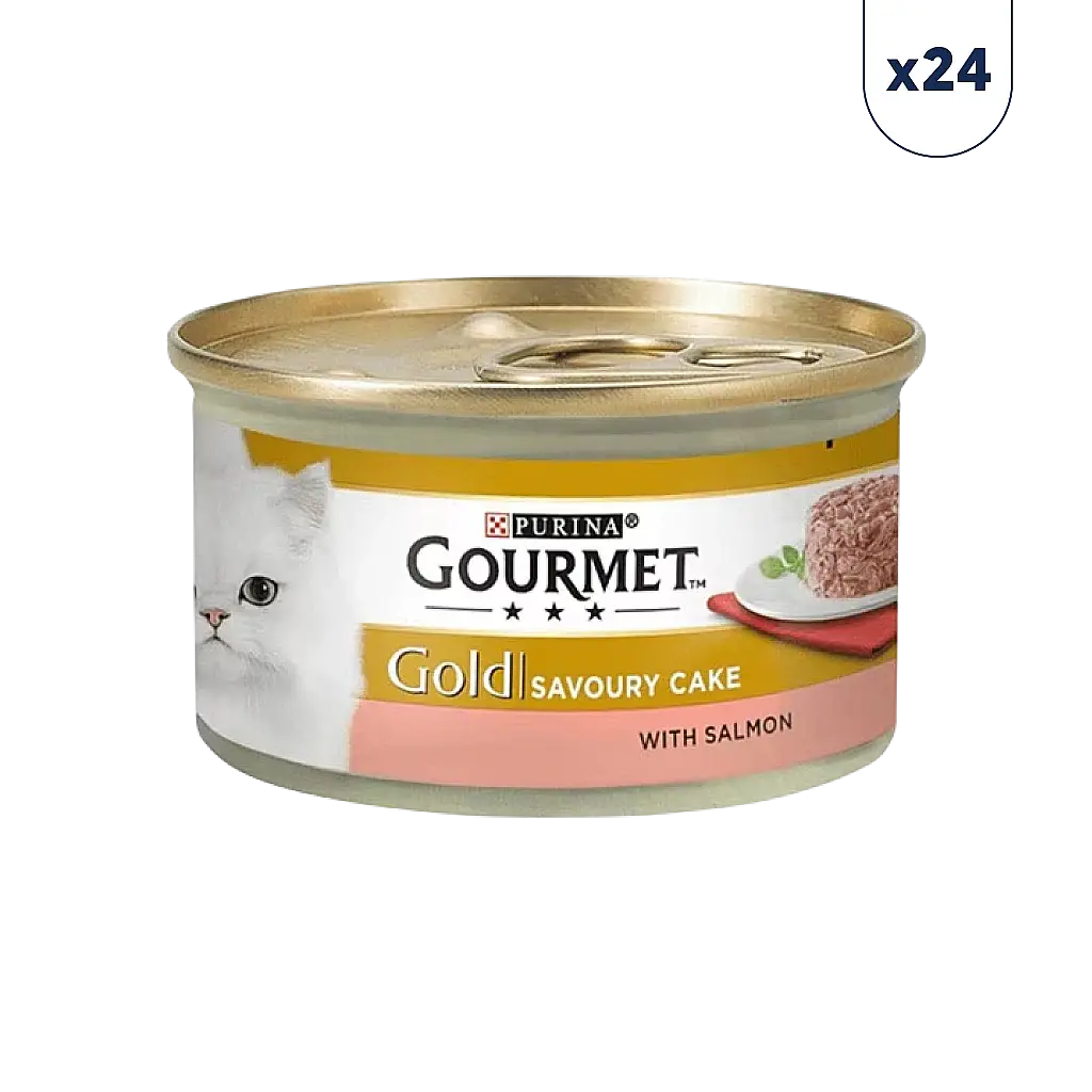 Gourmet Gold Kıyılmış Somonlu Kedi Konservesi 85 gr 24'lü - 1