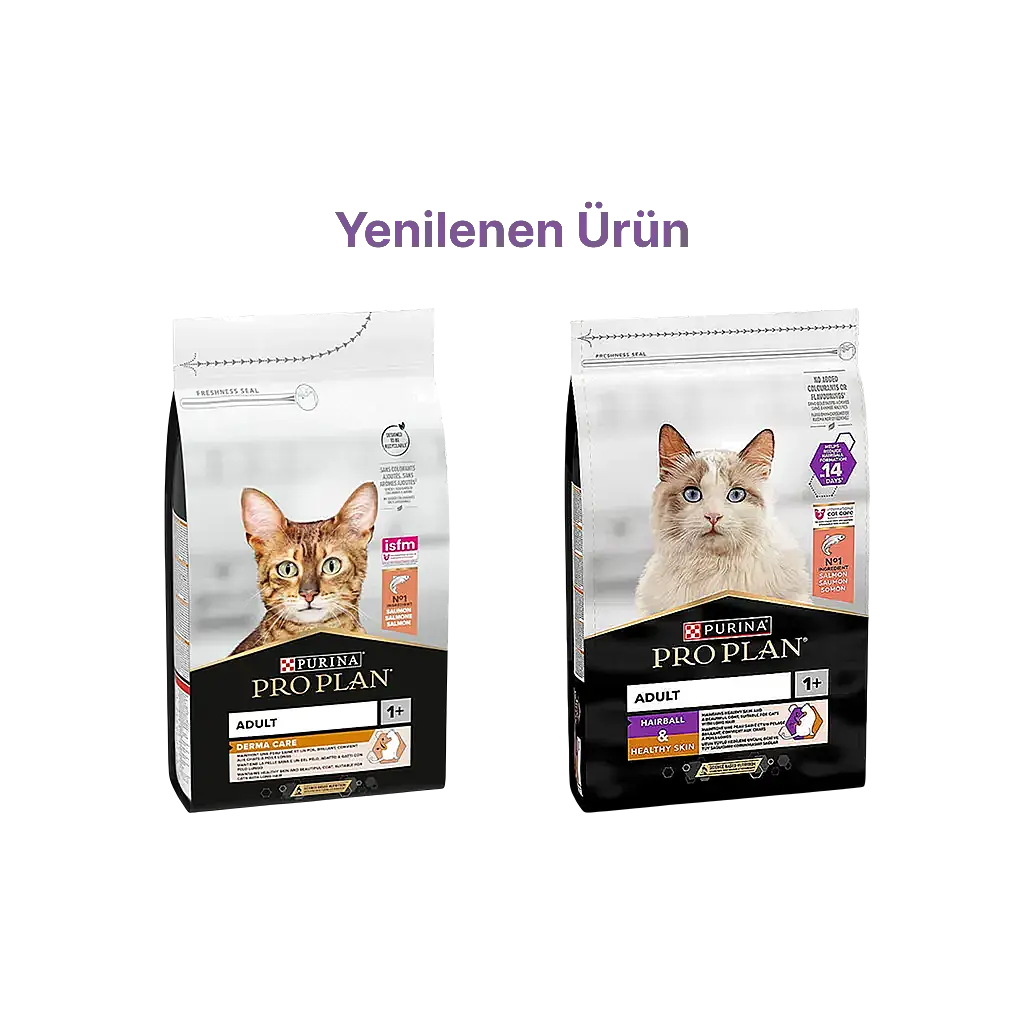 Pro Plan Hairball & Healthy Skin Somonlu Tüy Sağlığı Destekleyici Yetişkin Kedi Maması 10 kg - 1