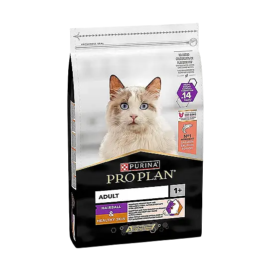 Pro Plan Hairball & Healthy Skin Somonlu Tüy Sağlığı Destekleyici Yetişkin Kedi Maması 3 kg - 2