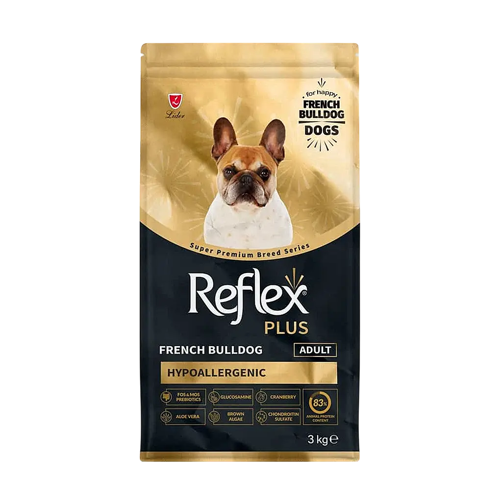 Reflex Plus Hipoalerjenik French Bulldog Yetişkin Köpek Maması 3 kg - 1
