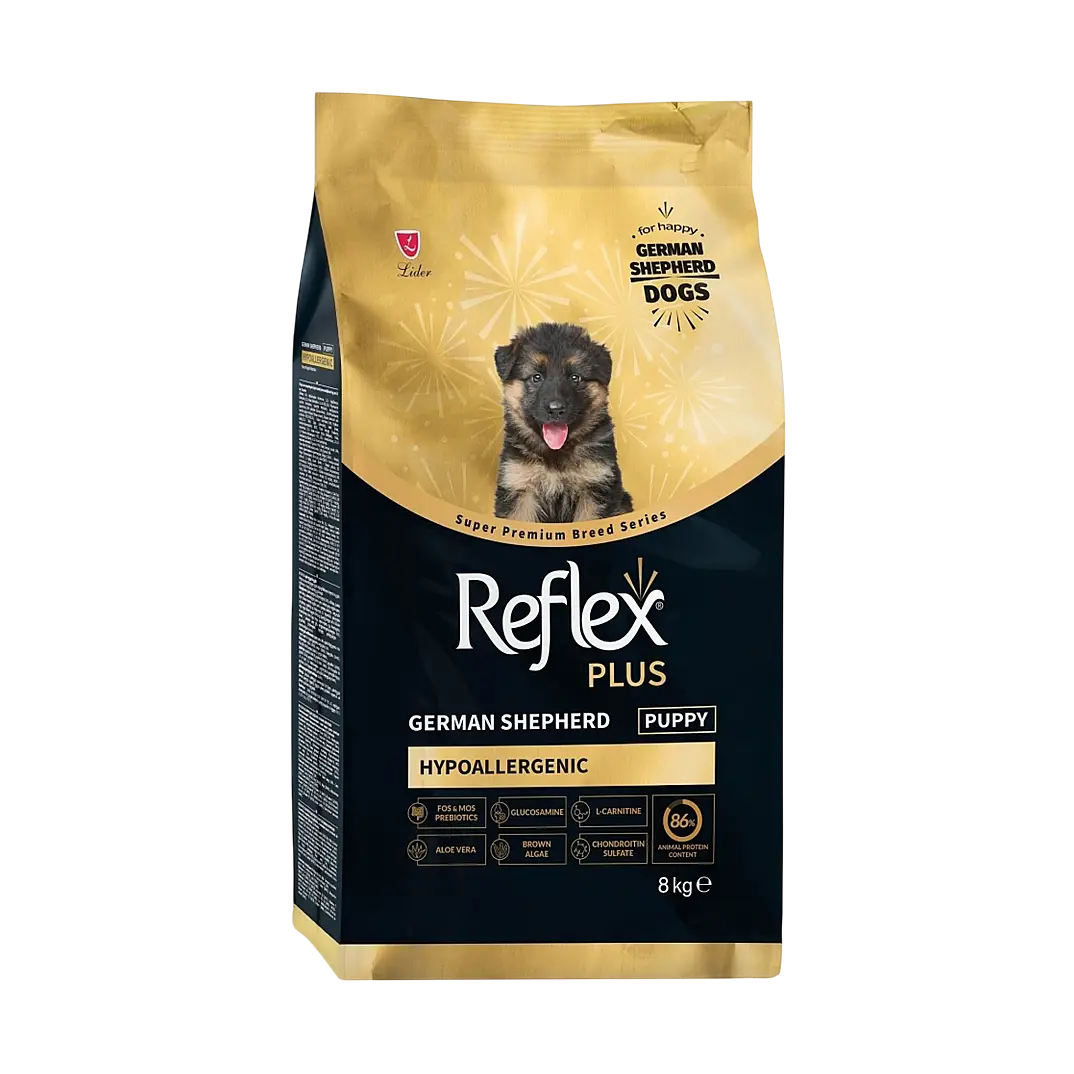 Reflex Plus Hipoalerjenik German Shepherd Yavru Köpek Maması 8 kg - 1