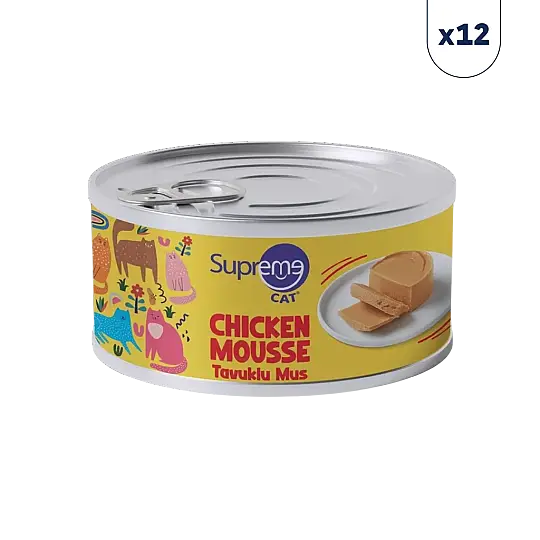 Supreme Cat Tavuklu Püre Kedi Konservesi 85 gr 12'li