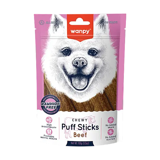 Wanpy Tahılsız Sığır Etli Köpek Çiğneme Ödülü 100 gr