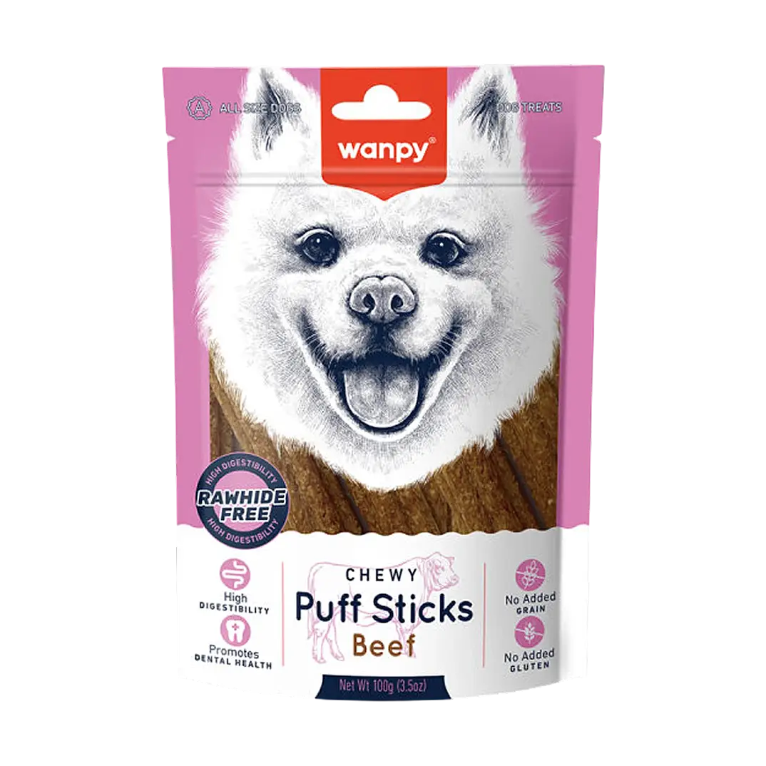 Wanpy Tahılsız Sığır Etli Köpek Çiğneme Ödülü 100 gr - 1
