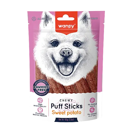 Wanpy Tahılsız Tatlı Patatesli Köpek Çiğneme Ödülü 100 gr
