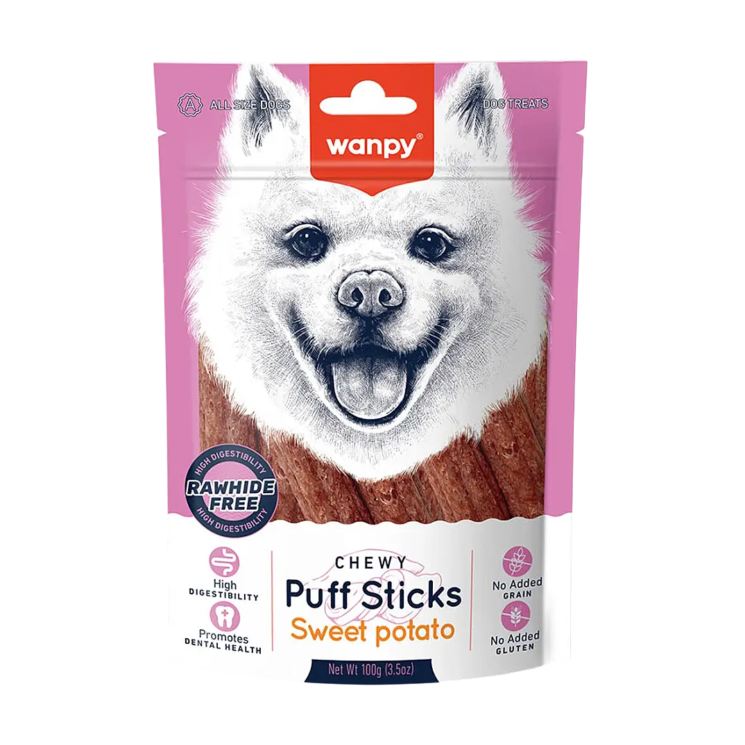 Wanpy Tahılsız Tatlı Patatesli Köpek Çiğneme Ödülü 100 gr - 1