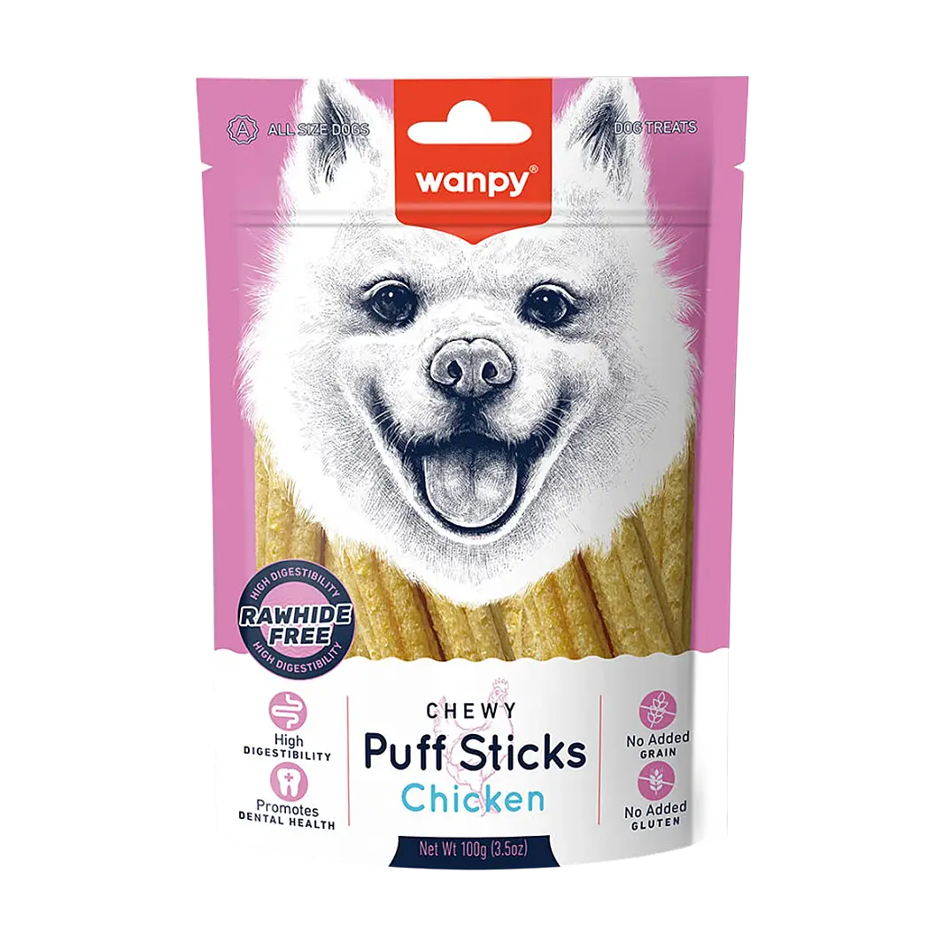 Wanpy Tahılsız Tavuklu Köpek Çiğneme Ödülü 100 gr - 1